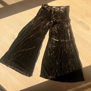 Free people velvet bell bottoms